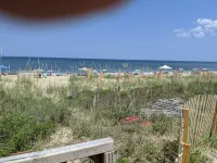 Beautiful Ocean Front Studio with direct beach and access to a deck.