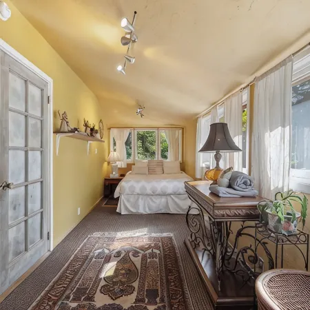 Relaxing redwood forest home with hot tub and sauna at Lagunitas Creek