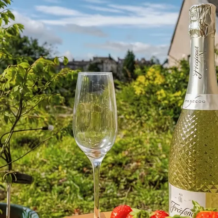 Riverside Garden Apartment with lovely River Tay views and parking