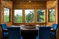 Whimsical Castle Retreat with Sauna, Fireplaces, Forest Setting Near Denver