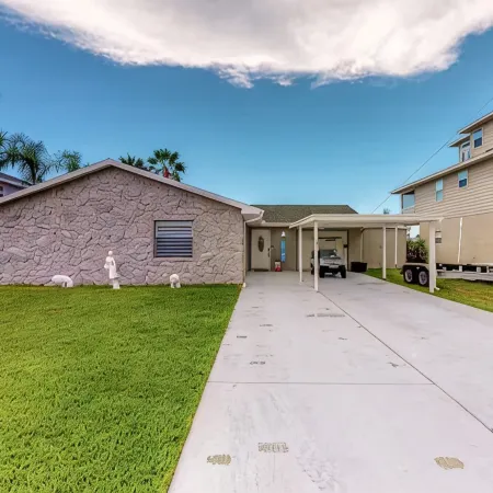 Waterfront home with direct gulf access