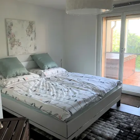 Vacation apartment on Lake Thun - magnificent views of the lake and mountains