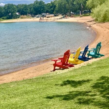 Small but cozy apartment style lakefront home on Buchanan Dam with great views!