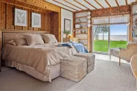 On The Rocks.  Lake Michigan Beachfront Home.
