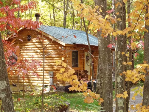 Almost Heaven 1BR Cabin: Romantic Retreat with Hot Tub - Feriehus