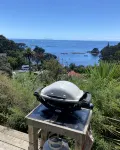 Rustic cabin, sea views, deck, bbq, kayak/SUP, wifi, 2 mins walk to beach, pets - Chalets