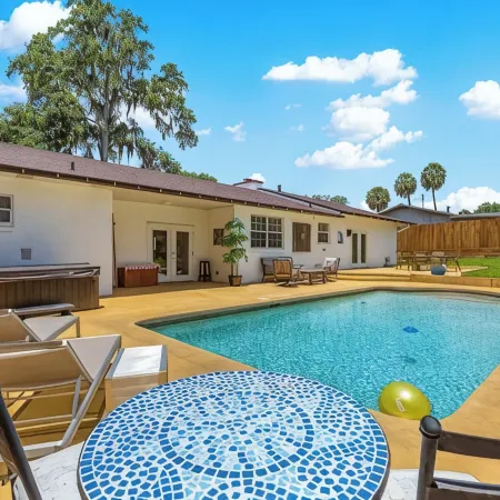 Backyard Oasis w/ pool & hot tub
