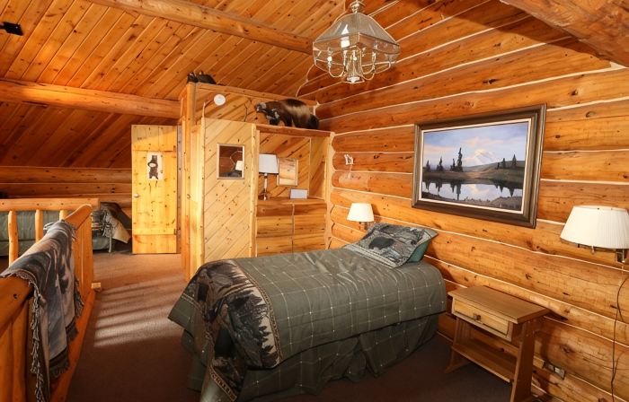 Unique Alaskan Log Home in Trees & Wild Flowers on 14-Acre Private Homestead.