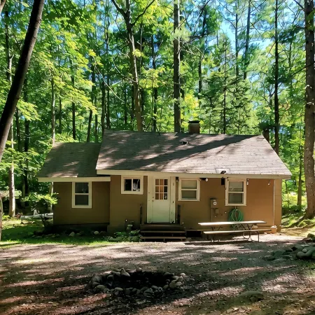 Cozy cabin just steps away from Upper Post Lake.  Pet friendly with a small fee!