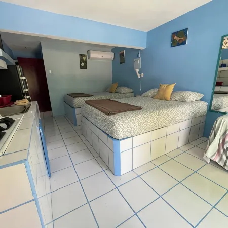 Studio #2 with A/C & 2 queen beds