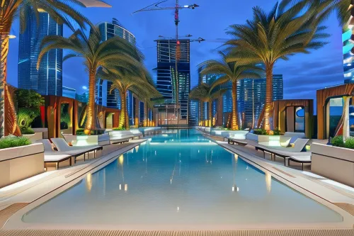 City Escapes Suites at SLS Lux Brickell Building - Infinity Pools