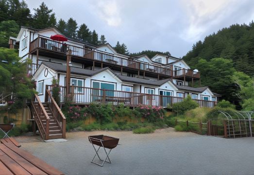 숙소에서 본 일출 뷰