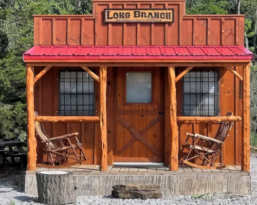 Cowboy Saloon Cabin Hotels in Brown County