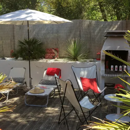 Charming house located on the shore of Lake Maubuisson, close to the ocean. Отели в г. Каркан