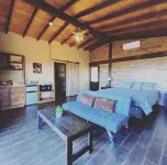 3 comfortable individuals cabins in a property with stunning views of the valley