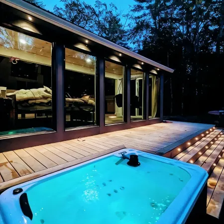 Lux Designer Private Waterfront Crooked River Sebago - Glass Walls - Huge Yard