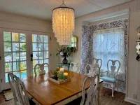 Beachy Chic Seaside Retreat-gas fireplace & firepit, steps to beach, prom & town