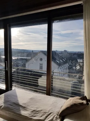 Spacious apartment with a panoramic view of the Rhine, Deutsches Eck and fortress