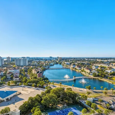 Beachfront condo in heart of Destin with spectacular beach and shoreline views