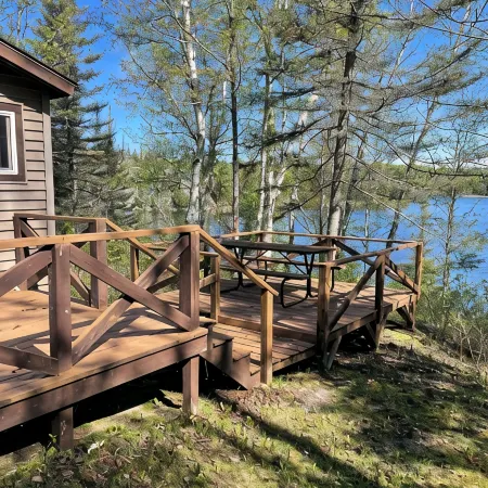 Cabin 7 "Bayside" 2 Br, 4 pp, Lakefront with Dock, Access to Boats!