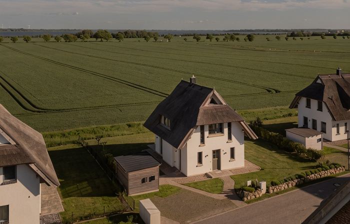 Dream thatched house with water view - 3 bedrooms - 10 min. walk to the beach