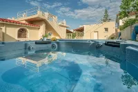 Private pool villa with water massage pool and sea view roof garden - Villas