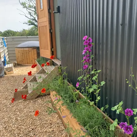 Shepherds Hut with Scandinavian Hot Tub and hydromassager Hotels in New Forest District