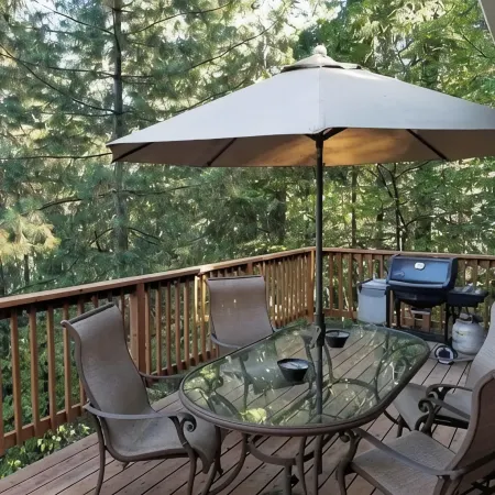 Cedar Pines Cabin w/ Fire Pit & Large Deck - BIG Trees - A Quaint Rustic Charmer