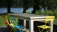 House on the Havelbogen directly on the water with canoe and jetty, terrace apartment - Apartments