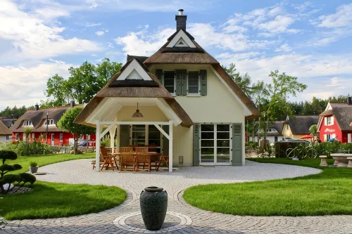 Vacation home "Zeitlos": office, sauna, fireplace up to 6 persons - in 350m beach & Bodden - 4-Star