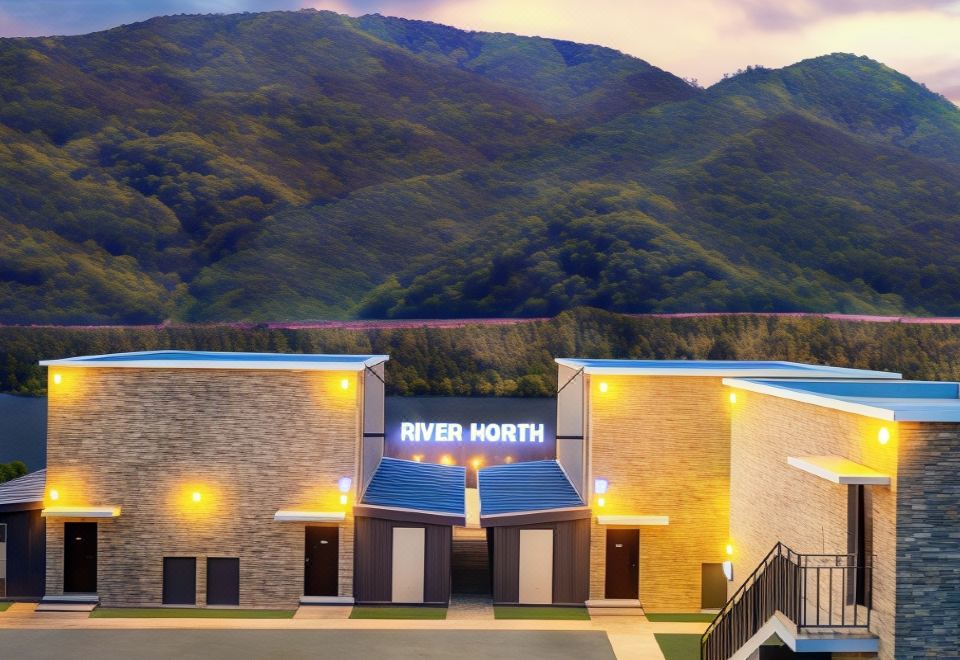 남이섬 리버노스 풀빌라 내부의 아늑한 침실