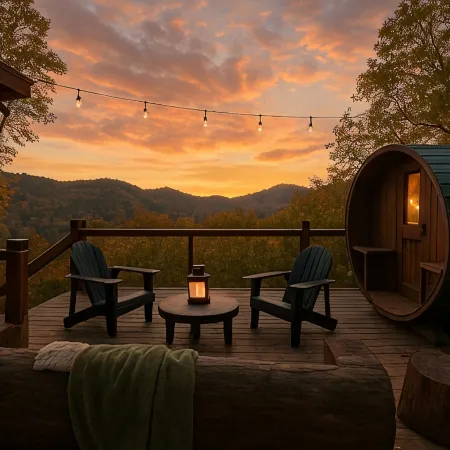 Secluded Heavens Peak, Enjoy in a Pvte Hot Tub + Sauna ,Breathtaking NC Views.