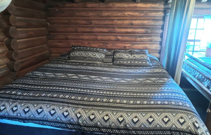 Rustic Log Cabin #8 on Crow Lake at Bull Moose Lodge. Family and pet friendly
