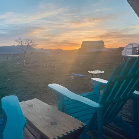 On-Farm Glamping Tent with Views of Mesa Verde