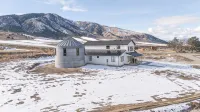 New barndominium with a theater room, AC, large gourmet kitchen with views
