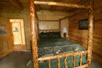 Unique Alaskan log home in trees & wild flowers on 14-acre private homestead.