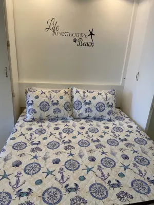 Oceanfront Studio - “also can’t get closer to the beach” View, comfy and clean! - Condos