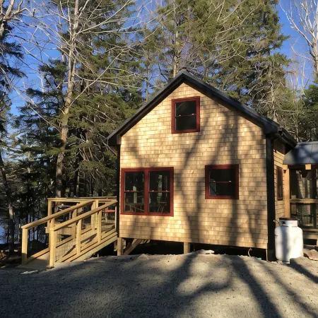 Secluded Lakefront, Dog-Friendly Cabin with Canoe, 7 Miles from the Ocean