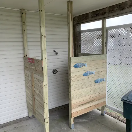 Beach viewing from deck, living, dining, kitchen, in your king size Nectar bed.