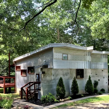 One of a kind cabin in the woods.  Quiet and private but close to everything.