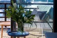 A lodge boat at Guidel-Plages marina
