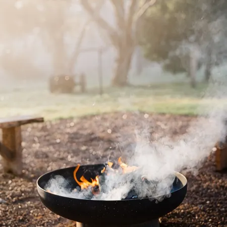 Luxury vineyard log cabin in the Yarra Valley