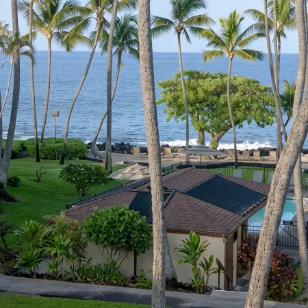 Kona Isle B34 - Ocean View, Top Floor with Full AC. Peaceful Oceanfront Complex.