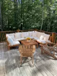 Beautiful private rustic log cabin, pool, hot tub - 3つ星