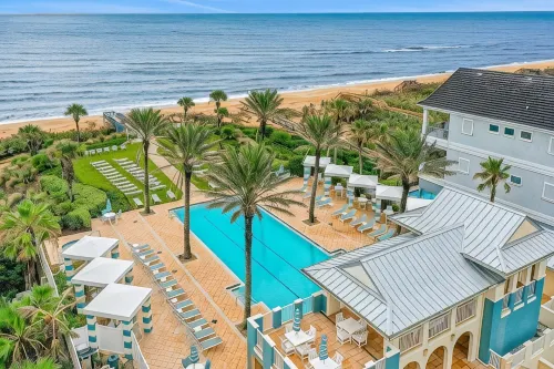 Palm-surrounded Stunner With Enclosed Pool & Water Views - Dog-friendly