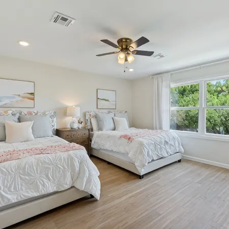 LakeView Villa, lake access, lake view, hot tub, game room, outdoor space