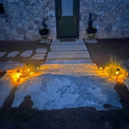 Hill Country views, beautiful sunsets, private, and natural wildlife.