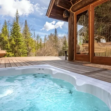 Kresge Luxurious Grand Cabin at Stratton and Bromley Mountains.