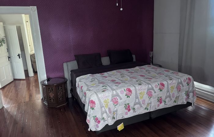 Peace Apartment, upstairs with king size bed.