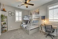 Resort style backyard w/ private heated pool & spa - balcony